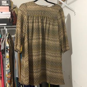 Black and gold H&M sheer pullover dress
